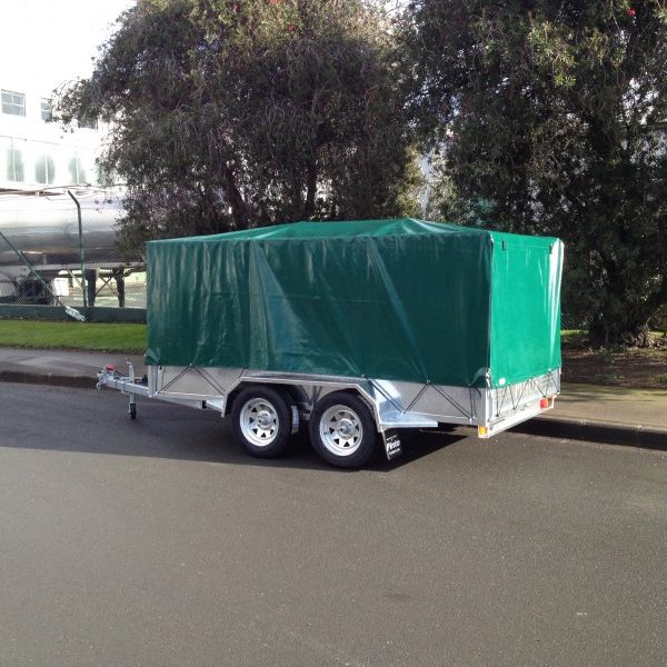 8x5 Unbraked Tandem, 900 stock crate & cover (with mesh insert)