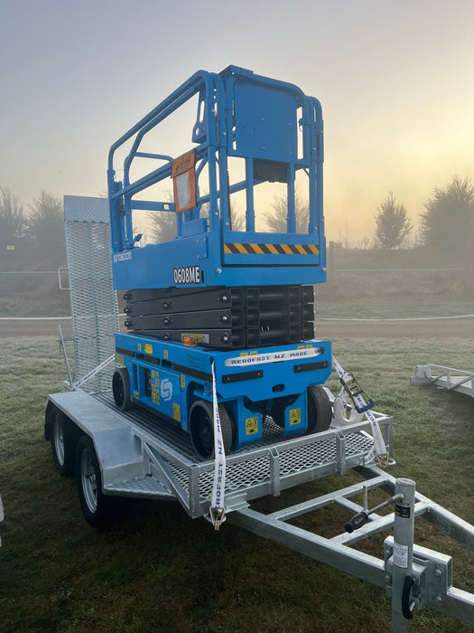 Loaded with Scissor Lift