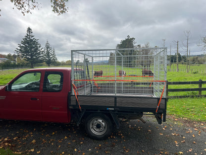 Flat Deck Ute Rubbish Cage & Stock Crate