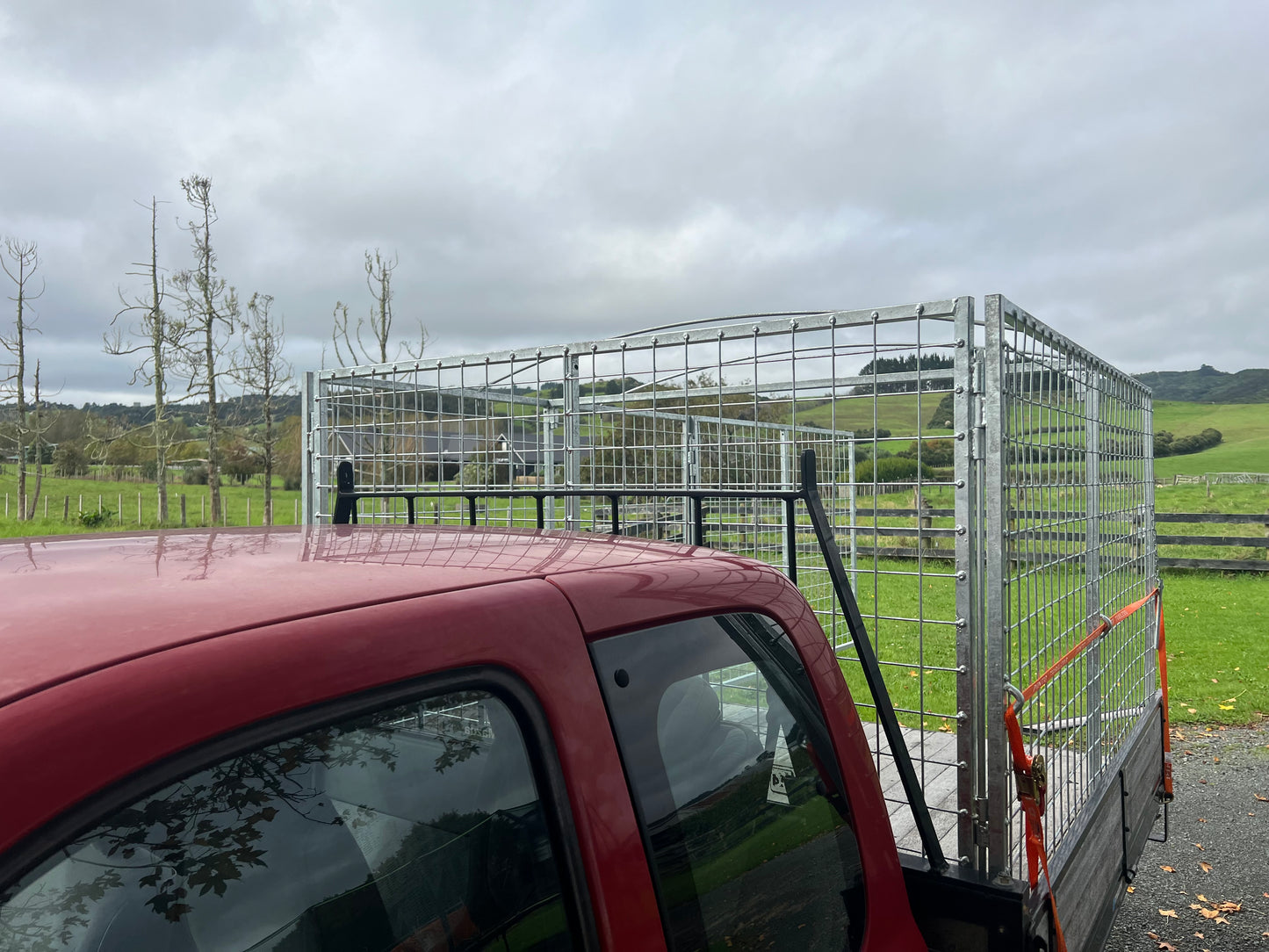 Flat Deck Ute Rubbish Cage & Stock Crate