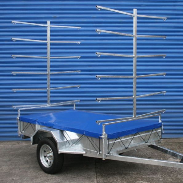 Board Racks on Pinto Trailer