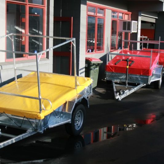 Boat Frame on Pinto Trailer with Cover